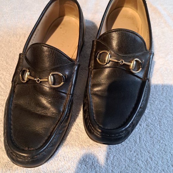 COPY - Gucci Women Horsebit Loafer size 7  Brown fits like 6 1/2 - Picture 3 of 5